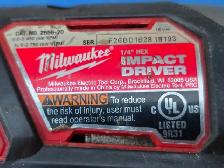 Milwaukee 1/4' Impact Driver 18V Cordless Tool Only - Photo 3