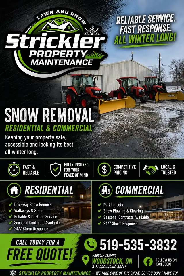 Residential & Commercial Snow Removal