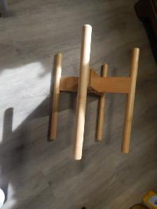 Wooden Plant Stand, Adjustable - Photo 2