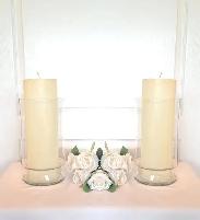 LARGE CANDLES, GLASS WARE - Photo 2