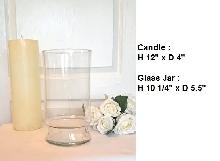 LARGE CANDLES, GLASS WARE - Photo 6