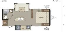 Couples Camper  2015 keystone Bullet 220rbi