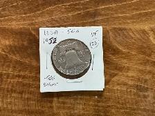 1952 USA D. FRANKLIN Silver Half Dollar 50 Cents Coin ! - Photo 3