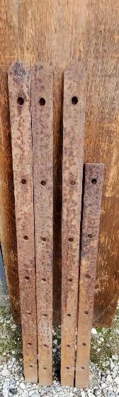 2 sets Blacksmith Forged Strap Hinges - Photo 2