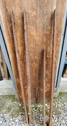 2 sets Blacksmith Forged Strap Hinges - Photo 3