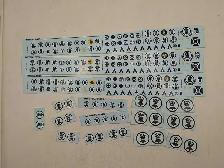 Warhammer 40k Imperial Fists Transfer Sheets Lot