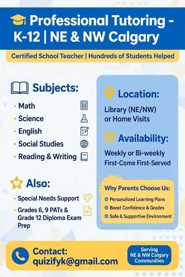 K-12 Tutoring Services