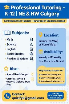 K-12 Tutoring Services