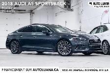 2018 AUDI A5 Sportback Progressiv TOIT PANO/CAMERA/NAV/80,000km