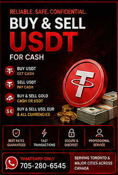 Toronto Crypto Cash Service | Buy & Sell USDT