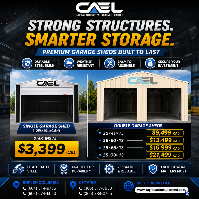 New CAEL Garage Sheds & Metal Carport