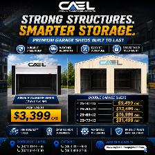 New CAEL Garage Sheds & Metal Carport