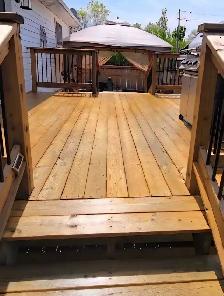 Deck Staining Get your seal onb4 Winter