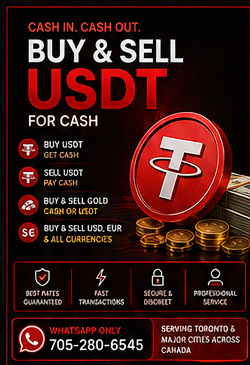 USDT Exchange GTA | Toronto Cash Buy & Sell Service