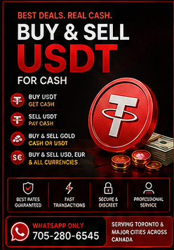 Buy or Sell Crypto for Cash | USDT Toronto Exchange