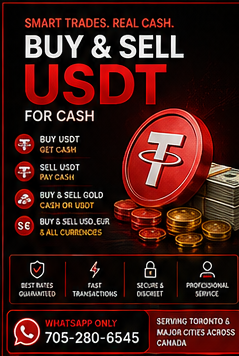 Toronto Crypto Exchange Service | Fast USDT Cash Deals