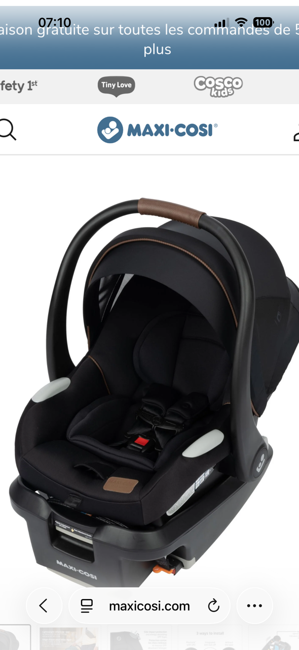 SIÈGE AUTO POUR BÉBÉ
