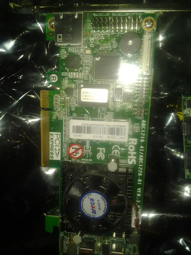 Areca ARC-1226-4i hardware RAID card 12g sas/sata   20% EBAY$ !