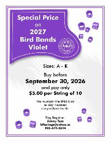 2027 Bird Bands
