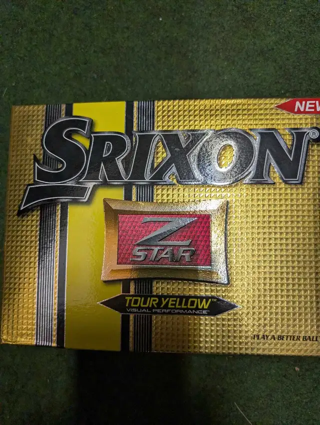 Srixon Z-Star Golf Balls and Pride Tees and shoes