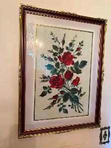 Needlepoint Roses