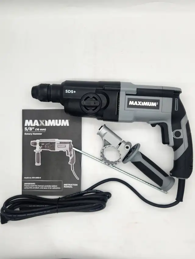 MAXIMUM 5.5A Corded Variable Speed Rotary Hammer Drill w/Handle