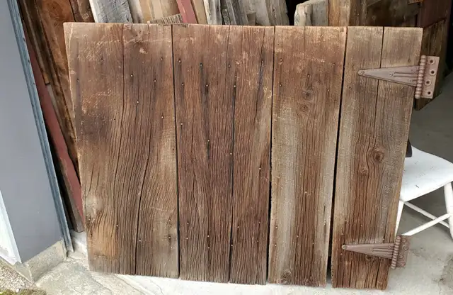 1930's White Pine Barn Door original condition.