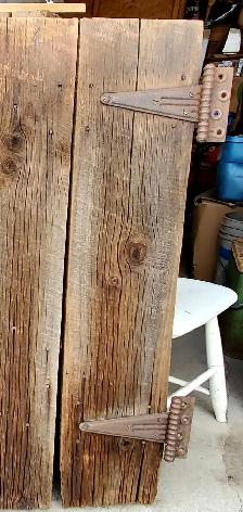 1930's White Pine Barn Door original condition. - Photo 2