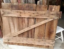 1930's White Pine Barn Door original condition. - Photo 4
