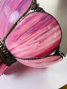 1970's hanging coloured glass light - Photo 5