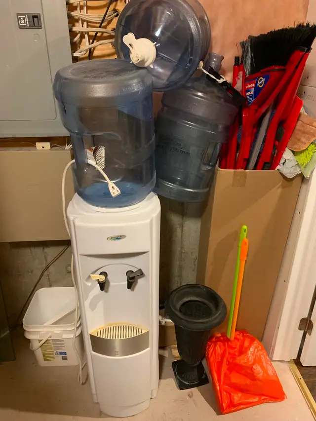 Free hot n cold water dispenser.