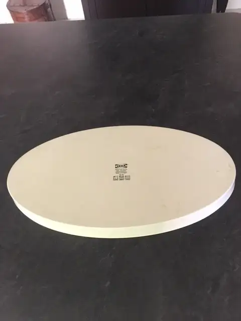Plat de service ovale blanc en céramique/porcelaine