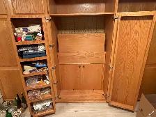 CRAFT/SEWING OAK WALL UNIT