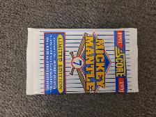 Mickey Mantle 'Sealed ' Score MLB card pack, etc.