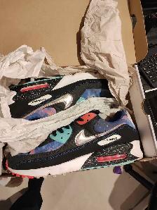 NIKE AIR MAX 90 SUPERNOVA SHOES LIKE NEW SIZE 13 - Photo 2