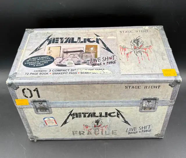 NEW Metallica Live Sht Binge & Purge CD / VHS Music Box Set