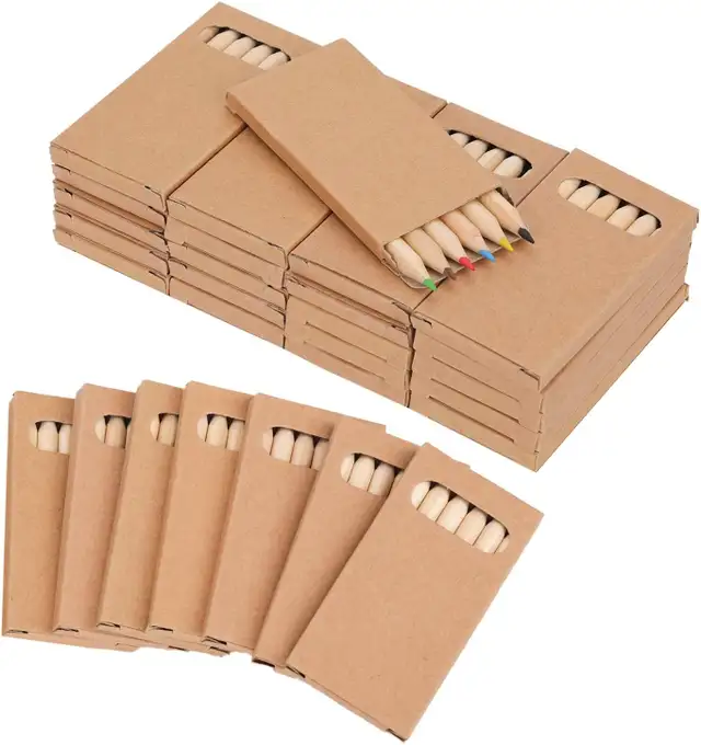 Packs 3.5 Inch Mini Colored Pencils Bulk Coloring Supplies 24 Wo