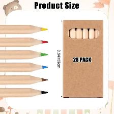 Packs 3.5 Inch Mini Colored Pencils Bulk Coloring Supplies 24 Wo - Photo 3
