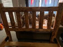 Homemade queen log bed frame - Photo 2