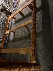 Homemade queen log bed frame - Photo 4