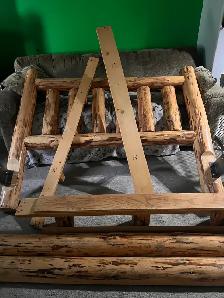 Homemade queen log bed frame - Photo 6