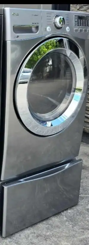 electric lg dryer with storage  free delivery