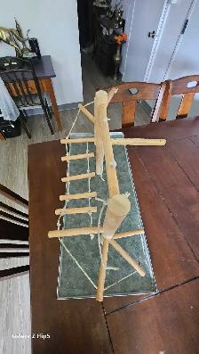 Aire de jeux/perchoir pour oiseaux en bois - Photo 3