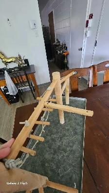 Aire de jeux/perchoir pour oiseaux en bois - Photo 4