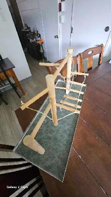 Aire de jeux/perchoir pour oiseaux en bois - Photo 9