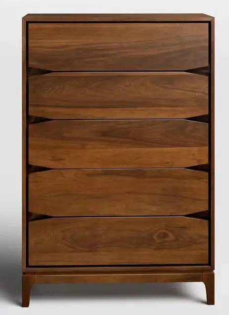 Veach 31.5' W 5-Drawer Vertical Dresser with Metal Glides