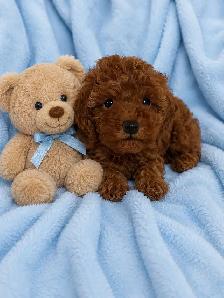 Red Toy Poodle Puppy (Male) - Photo 3