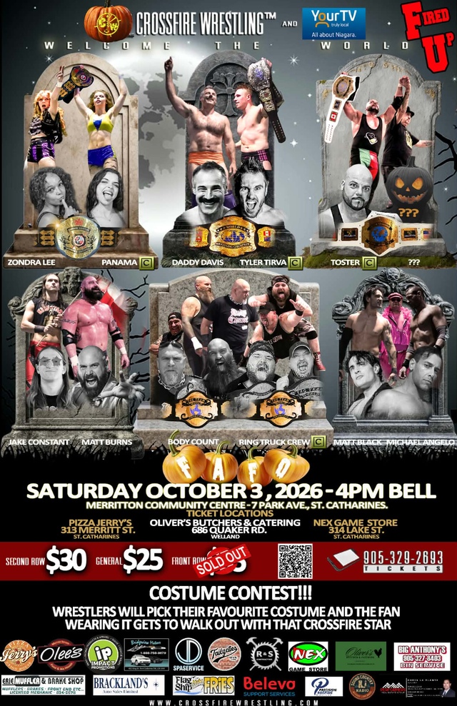 Crossfire Wrestling presents FIRED UP 2026