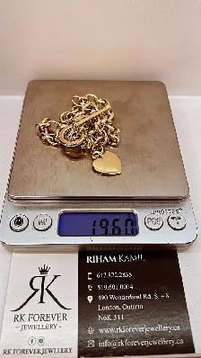 14k yellow Gold Chain  # R 23 - Photo 5