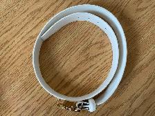 White Gucci Designer Belt - Photo 2